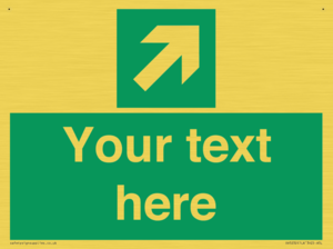 Custom Arrow Top Right Sign